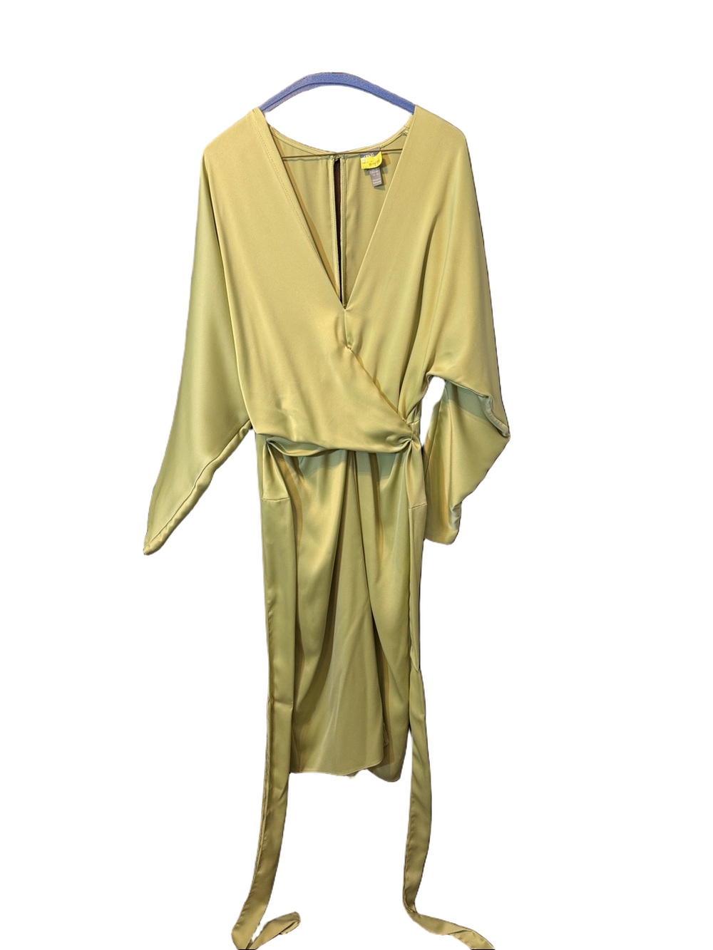 ASOS Light Sage Green Midi Wrap Dress
